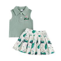 Roupa de golfe para meninas para crianças mlpeerw Hole In One Golf 2-3T verde claro Roupa de golfe para meninas para crianças mlpeerw Hole In One Golf 2-3T verde claro