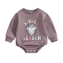 Roupa de Halloween FYBITBO Newborn Sweatshirt Romper Purple 0-3M