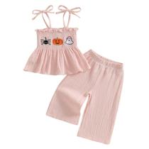 Roupa de Halloween Kayotuas Toddler Girl Pumpkin Clothes 12-18M Roupa de Halloween Kayotuas Toddler Girl Pumpkin Clothes 12-18M