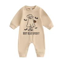 Roupa de Halloween para bebês MozikQin Pumpkin Patch Romper 6-12M