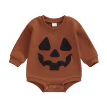 Roupa de Halloween para bebês TwoPumpkin Pumpkin Patch de 6 a 12 meses