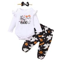 Roupa de Halloween para meninas, macacão DISAUR, calça, faixa de cabeça