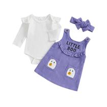Roupa de Halloween para meninas MozikQin, macacão de manga comprida