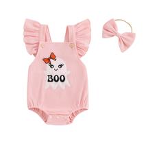 Roupa de Halloween para meninas Socutebabe Ghost Romper 6-12M