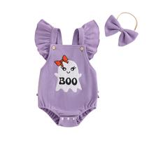 Roupa de Halloween para meninas Socutebabe Ghost Romper de 3 a 6 meses
