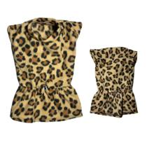 Roupa De Inverno Para Cães E Gatos - Vestido Onça P