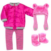 Roupa de inverno Sophia's 18 Doll com jaqueta, chapéu, botas e leggings Roupa de inverno Sophia's 18 Doll com jaqueta, chapéu, botas e leggings