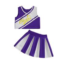 Roupa de líder de torcida Yuufuniy para bebês de 12 a 18 meses Roupa de líder de torcida Yuufuniy para bebês de 12 a 18 meses