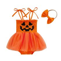 Roupa de menina YINGISFITM My First Halloween Pumpkin 6-12M Roupa de menina YINGISFITM My First Halloween Pumpkin 6-12M