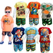Roupa de Menino Infantil Masculino Conjunto Infantil Kit com10 Pçeas