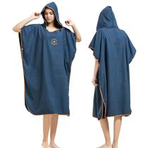 Roupa de mergulho de microfibra Surf Poncho Hiturbo que muda o roupão de banho