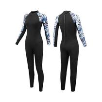 Roupa De Mergulho Feminina De Neoprene 3mm Manga Longa Peça Única Para Surf, Caiaque E Mergulho