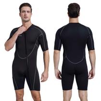 Roupa de mergulho masculina Seaskin Shorty de corpo inteiro de 3 mm