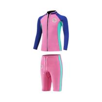 Roupa De Mergulho Profissional Em Neoprene De 2mm Para Crianças, Maiô De Duas Peças Elástico Para