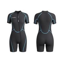Roupa de mergulho Seaskin Shorty de 3 mm para homens e mulheres, mergulho e snorkel