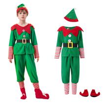 Roupa de Natal NEDROMYM para meninos e meninas, elfos de 2 a 8 anos