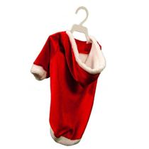 Roupa De Natal Para Cachorro Com Capuz Vermelha - Tam. Pp
