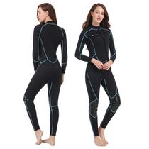 Roupa de neoprene Seaskin 3 mm corpo inteiro com zíper frontal para mergulho