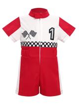 Roupa de peça única IMEKIS Baby Race Car Macacão 12-18M