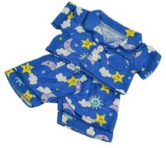 Roupa de pijama para ursinho de pelúcia, roupas de flanela divertida, 20-25 cm