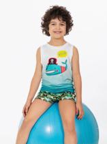 Roupa De Praia Para Meninos Conjunto Baleia Pirata