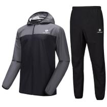Roupa de sauna HOTSUIT para homens Sweat Suits Gym Workout 4GG cinza Roupa de sauna HOTSUIT para homens Sweat Suits Gym Workout 4GG cinza