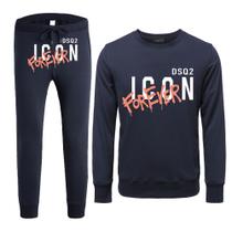 Roupa de treino DSQ2S ICONS masculina com capuz de manga comprida