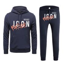 Roupa de treino DSQ2S ICONS masculina com capuz de manga comprida