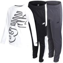 Roupa de treino New Balance Boys de 3 peças Waffle Knit Thermal 8-20 Roupa de treino New Balance Boys de 3 peças Waffle Knit Thermal 8-20