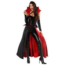 Roupa de vampiro Morph Vampiress com capa para mulheres