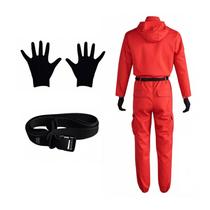 Roupa esportiva de cosplay, terno casual universal com luvas e máscaras