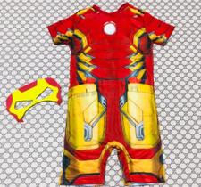 Roupa Fantasia Infantil Homem de Ferro Com Mascara