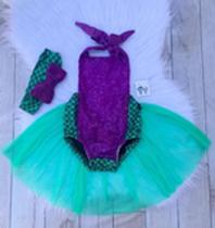 Roupa Fantasia Sereia Mesversario C Tiara Ariel Bebe Menina - Dgbabykids -  Fantasias para Bebês - Magazine Luiza