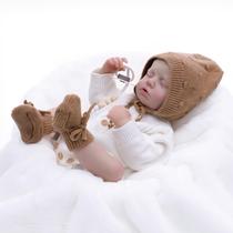 Roupa feminina de malha macia Reborn Baby Doll Cloveray de 51 cm