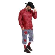 Roupa Festa Junina pra Homem Camisa Xadrez Manga Longa