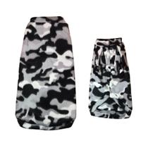 Roupa Frio Cães Gatos Soft Tripla Costura Camuflado ESPECIAL