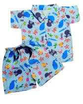 Roupa Fundo do Mar Infantil Menino Bebês Conjunto Roupa Fundo do Mar Infantil Menino Bebês Conjunto