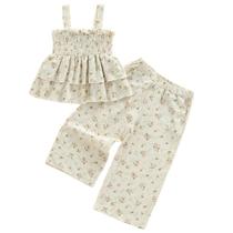 Roupa Hibabying Toddler Girl sem mangas com blusa de 12 a 18 m Roupa Hibabying Toddler Girl sem mangas com blusa de 12 a 18 m