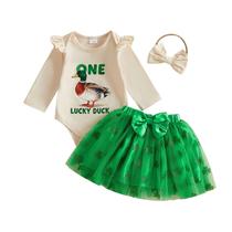 Roupa HYADRBLEBY Baby Girl St Patricks Day Lucky Duck 12-18M Roupa HYADRBLEBY Baby Girl St Patricks Day Lucky Duck 12-18M