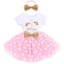 Roupa: IBTOM CASTLE Girls Baby, 1º, 2º, 3º aniversário, mouse Roupa: IBTOM CASTLE Girls Baby, 1º, 2º, 3º aniversário, mouse