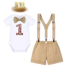 Roupa IDOPIP Baby Boys Giraffe Cake Smash 1st Birthday 1Y Roupa IDOPIP Baby Boys Giraffe Cake Smash 1st Birthday 1Y