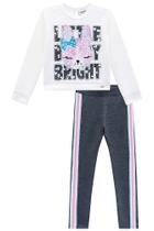 Roupa Infantil Blusa Manga Longa Frio Calça Legging Kukie Coelhinho Conjunto Inverno Estiloso Roupa Infantil Blusa Manga Longa Frio Calça Legging Kukie Coelhinho Conjunto Inverno Estiloso