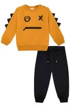 Roupa Infantil Blusa Manga Longa Frio Calça Moletom Estampa Monstrinho Conjunto Lucboo Confortável Roupa Infantil Blusa Manga Longa Frio Calça Moletom Estampa Monstrinho Conjunto Lucboo Confortável
