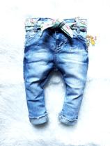 Roupa Infantil Calça Jeans Clara Bebê Infantil Menina Fashion