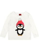 Roupa Infantil Casaco Em Tricô Blusa Off White Tricot Quentinho Elegante Kyly Pinguim Roupa Infantil Casaco Em Tricô Blusa Off White Tricot Quentinho Elegante Kyly Pinguim