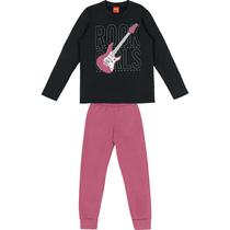 Roupa Infantil Conjunto Feminino Kyly Blusa Manga Longa Calça Moletom Peluciado Meia Estação Roupa Infantil Conjunto Feminino Kyly Blusa Manga Longa Calça Moletom Peluciado Meia Estação