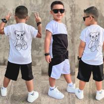 Roupa Infantil Conjunto Masculino Moda Bloqueirinho