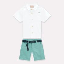 Roupa Infantil Conjunto milon Camisa Em Tricoline E Bermuda Em Linho Roupa Infantil Conjunto milon Camisa Em Tricoline E Bermuda Em Linho