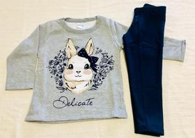 Roupa Infantil Conjunto Moletom Blusão e Legging Be Fun