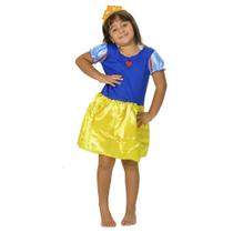 Roupa Infantil Fantasia Azul Amarela Vermelho Princesa